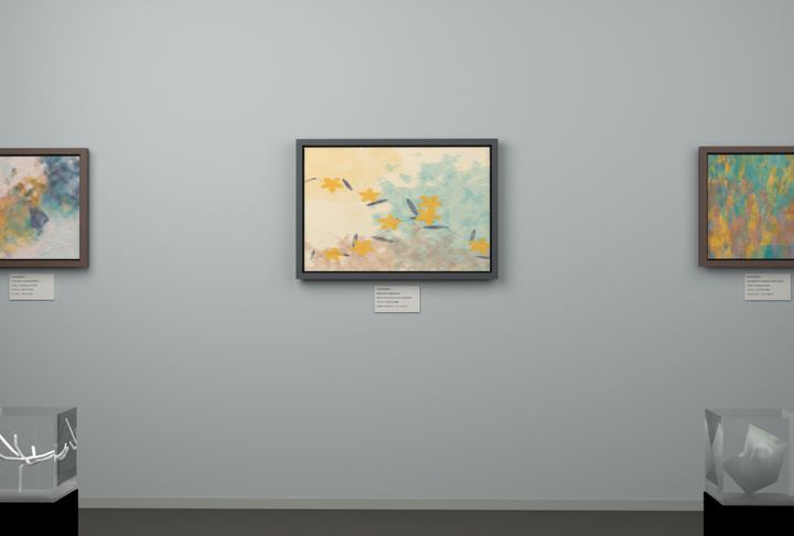 Botanical Night Blossoms — Botanical composition, palette 286