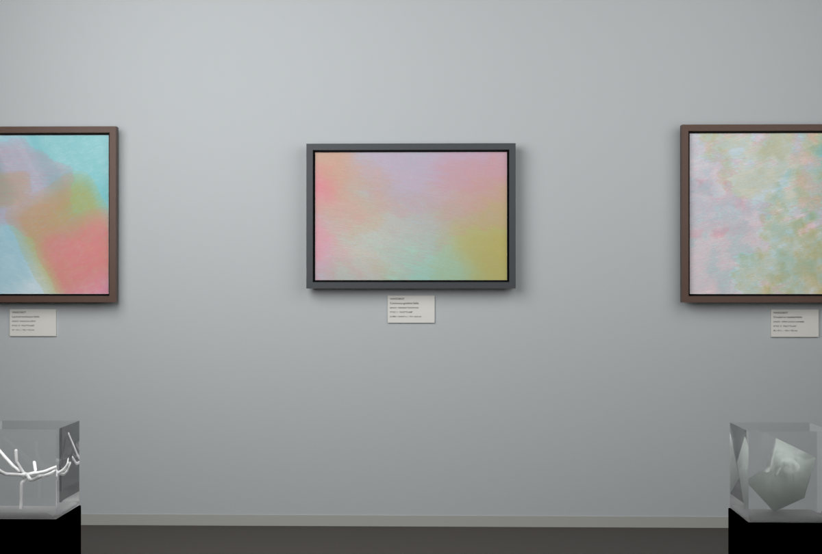 Oblique Transition · gallery context room view