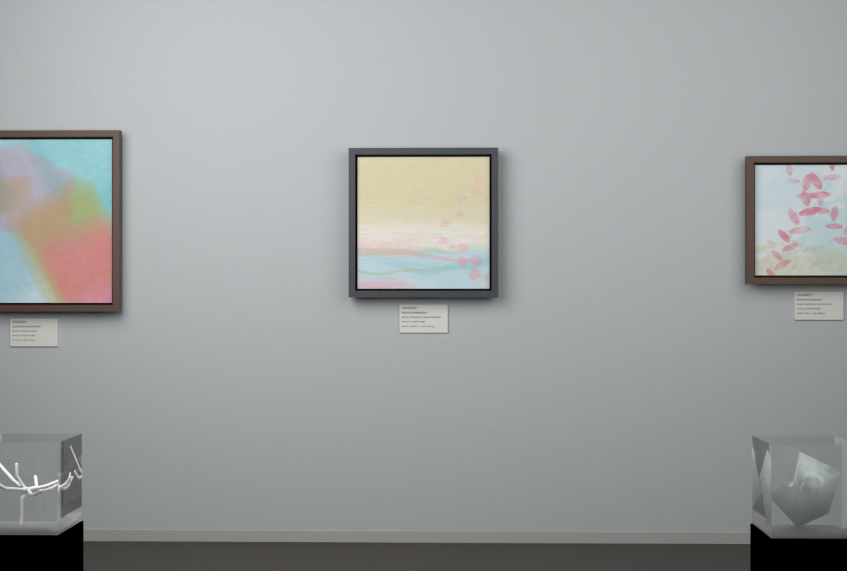 High Haze · Ginkgo Far Bank · gallery context room view