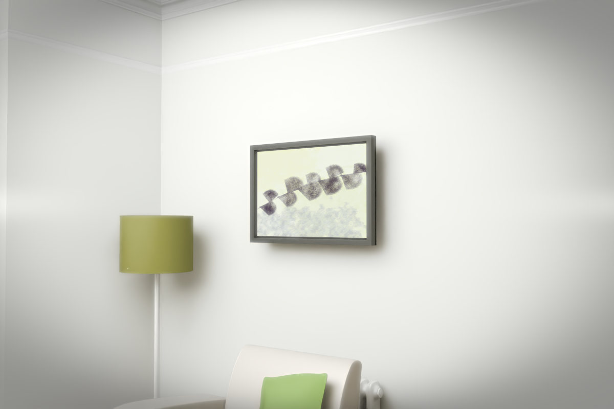 Botanical Ginkgo Drift · white right context room view