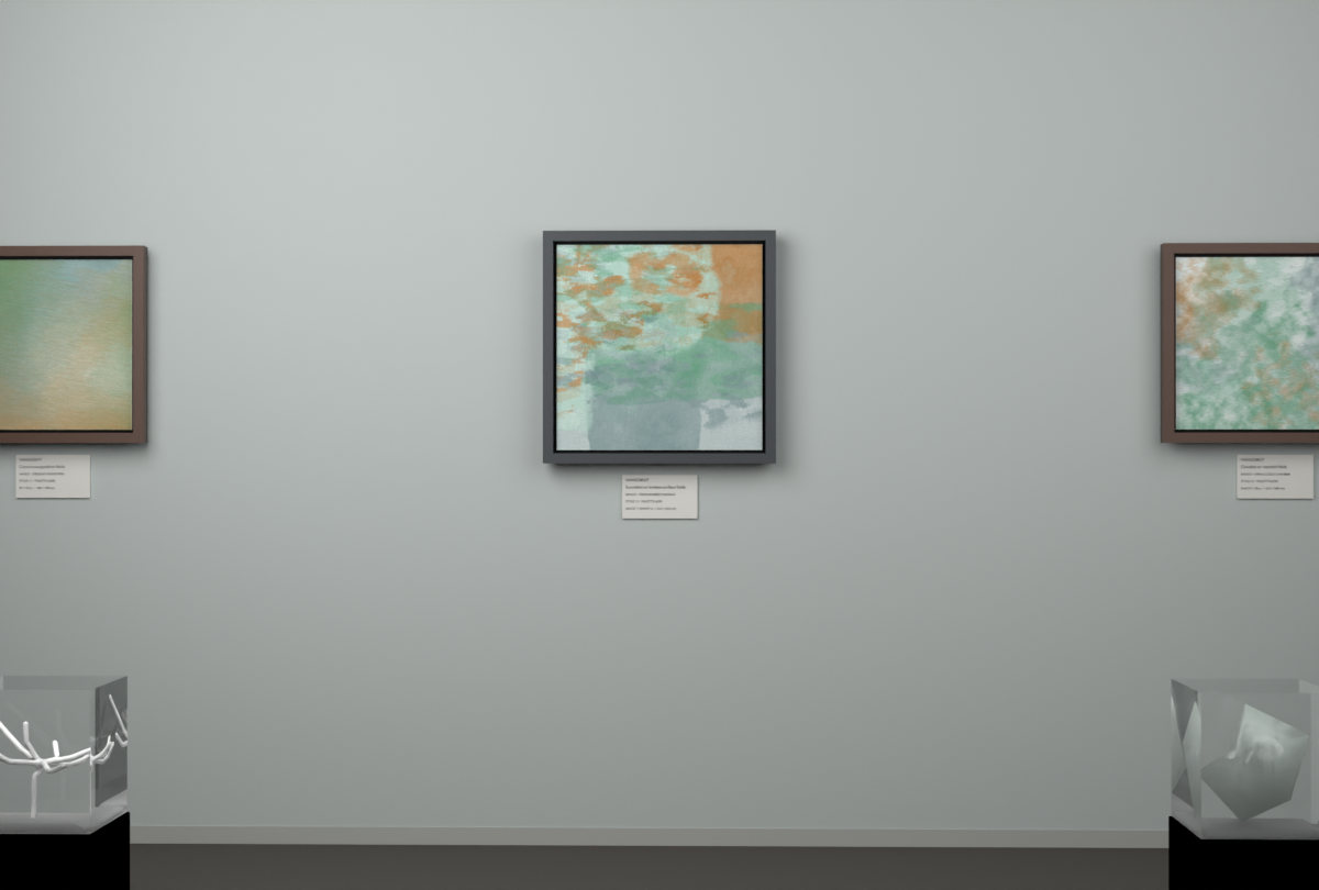 Cross-Rubbed Surface · gallery context room view