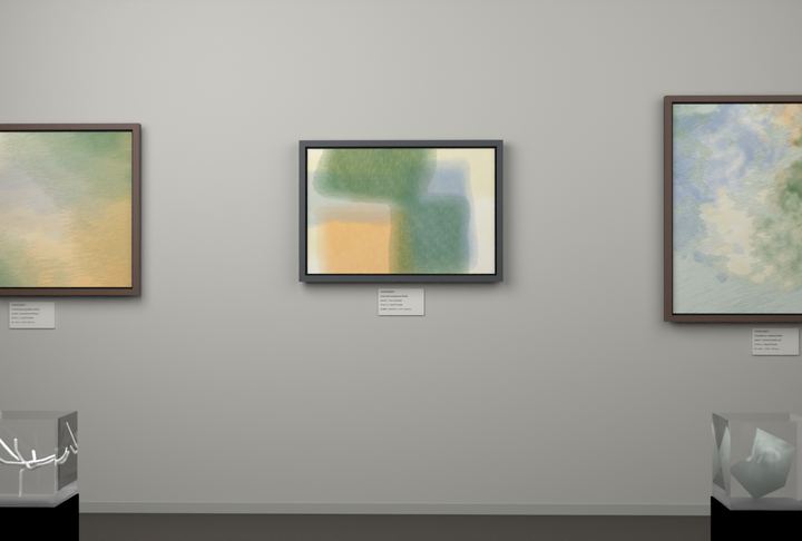 Tall Passages — Layered translucent fields, palette 294
