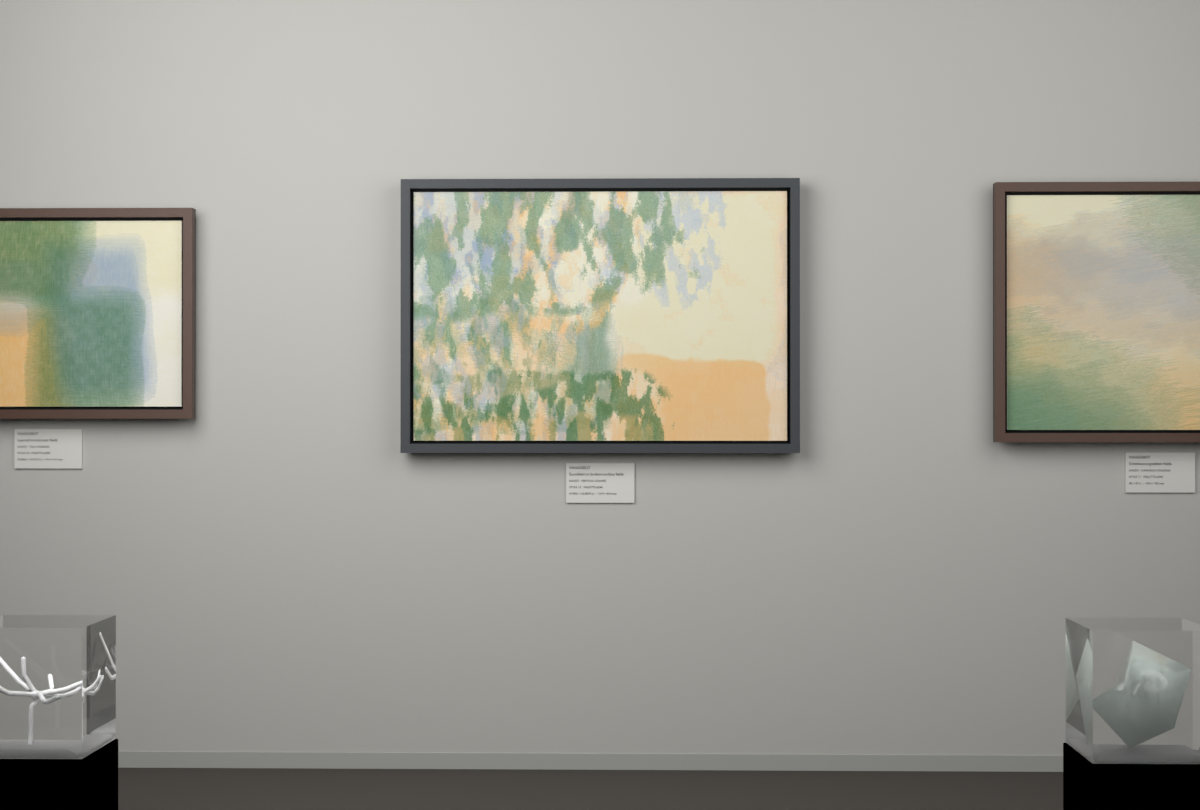 Vertical Scrapes · gallery context room view