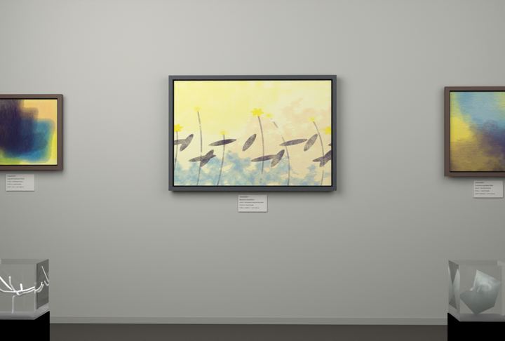 Botanical Wildflower Slope — Botanical composition, palette 295
