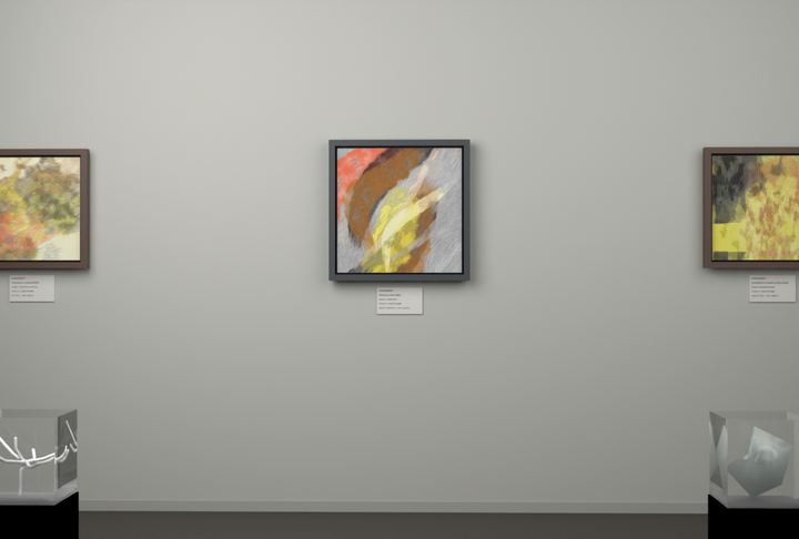 Rising Arc — Gestural color fields, palette 298