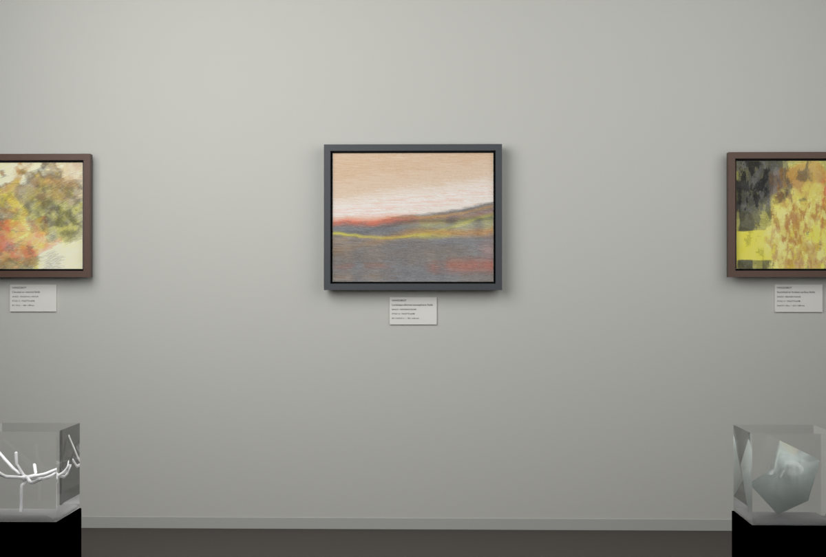 Receding Shore · gallery context room view