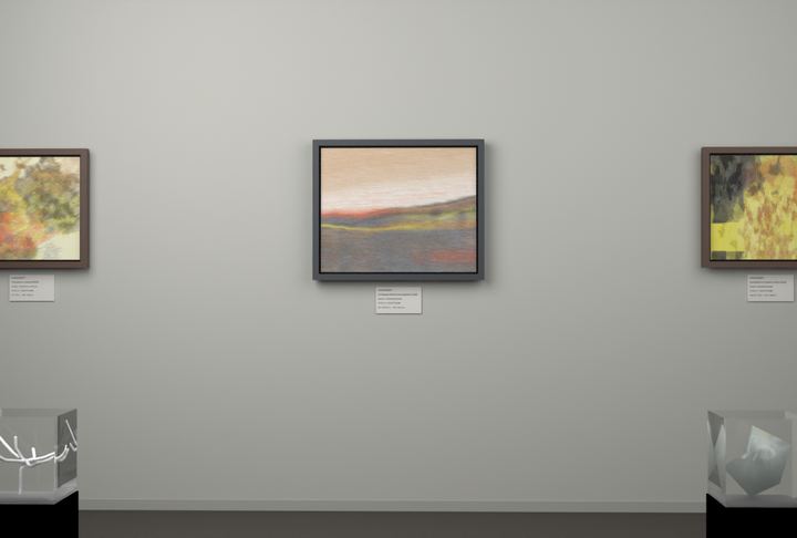 Receding Shore — Landscape-derived atmospheric fields, palette 298