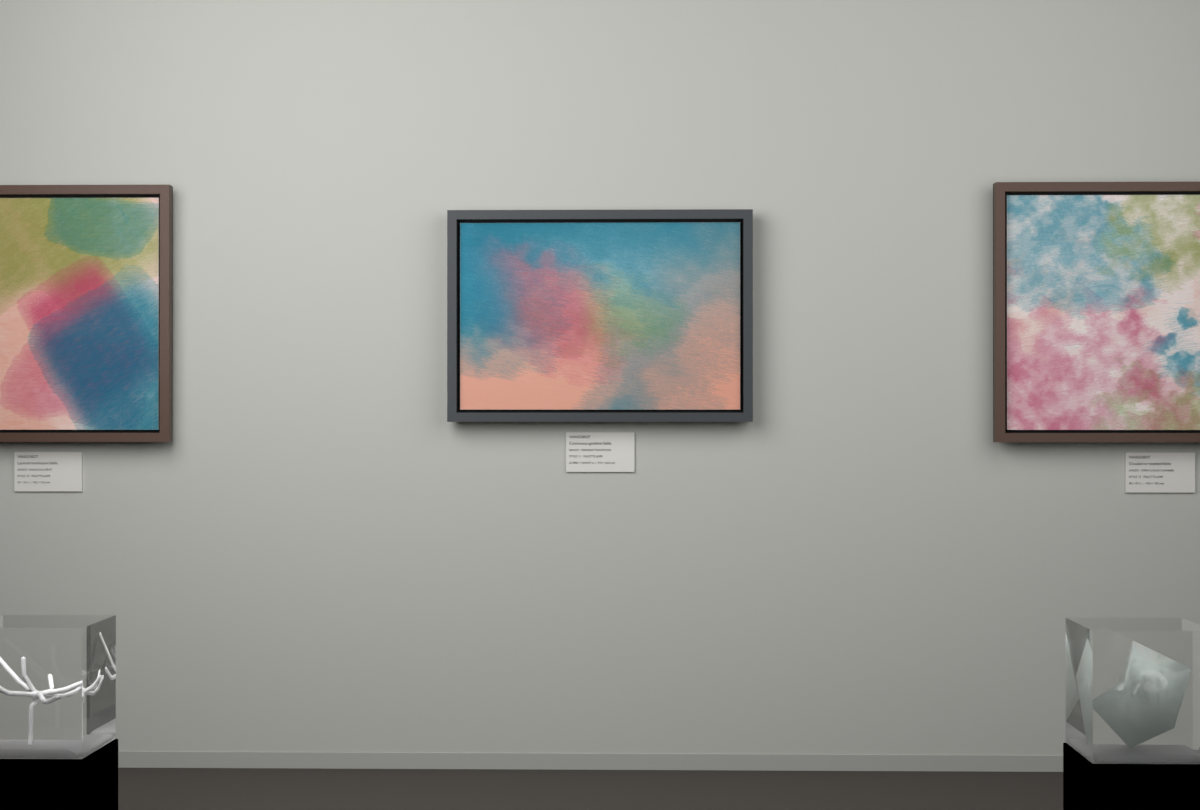 Oblique Transition · gallery context room view