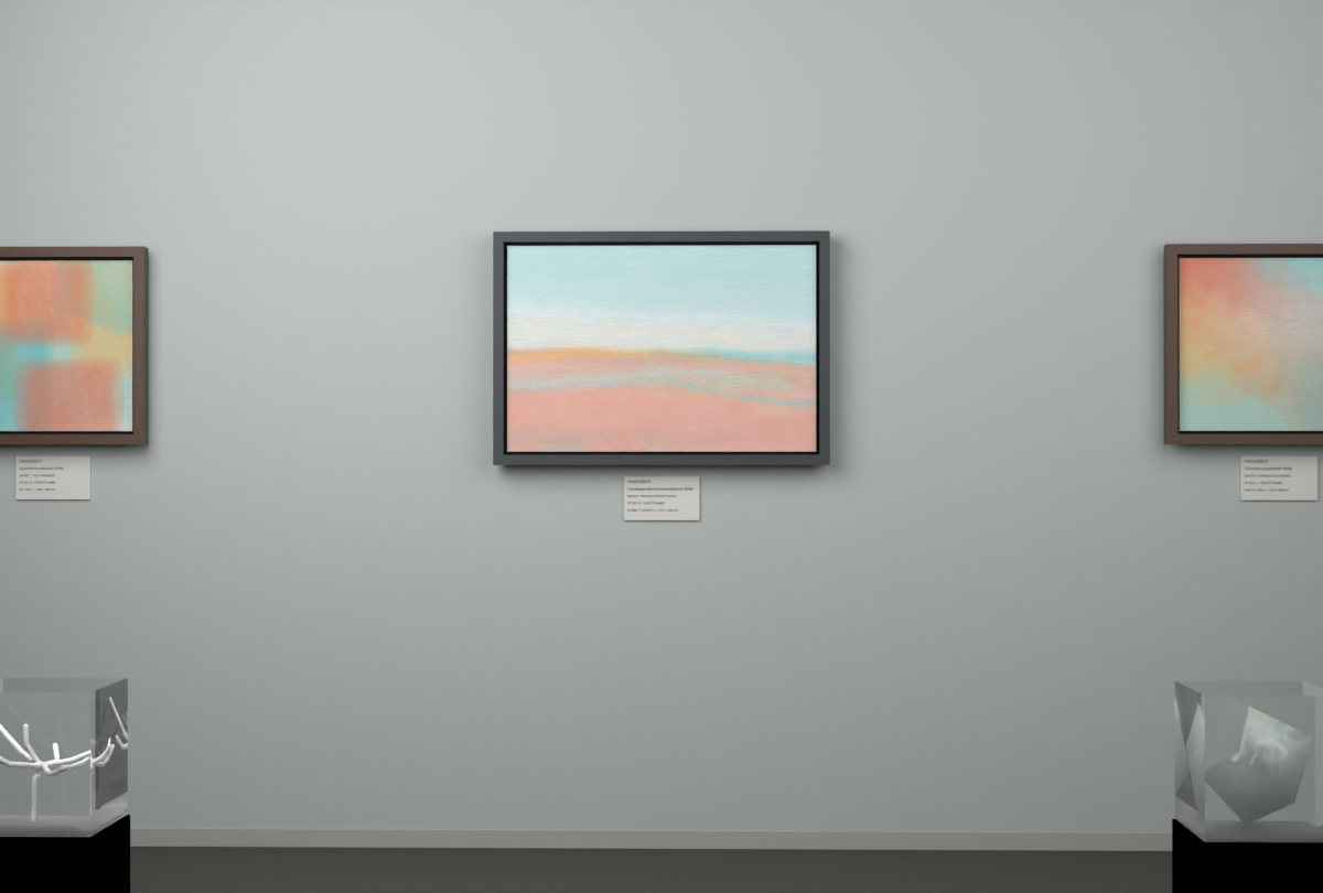 Broken Distant Bank · gallery context room view