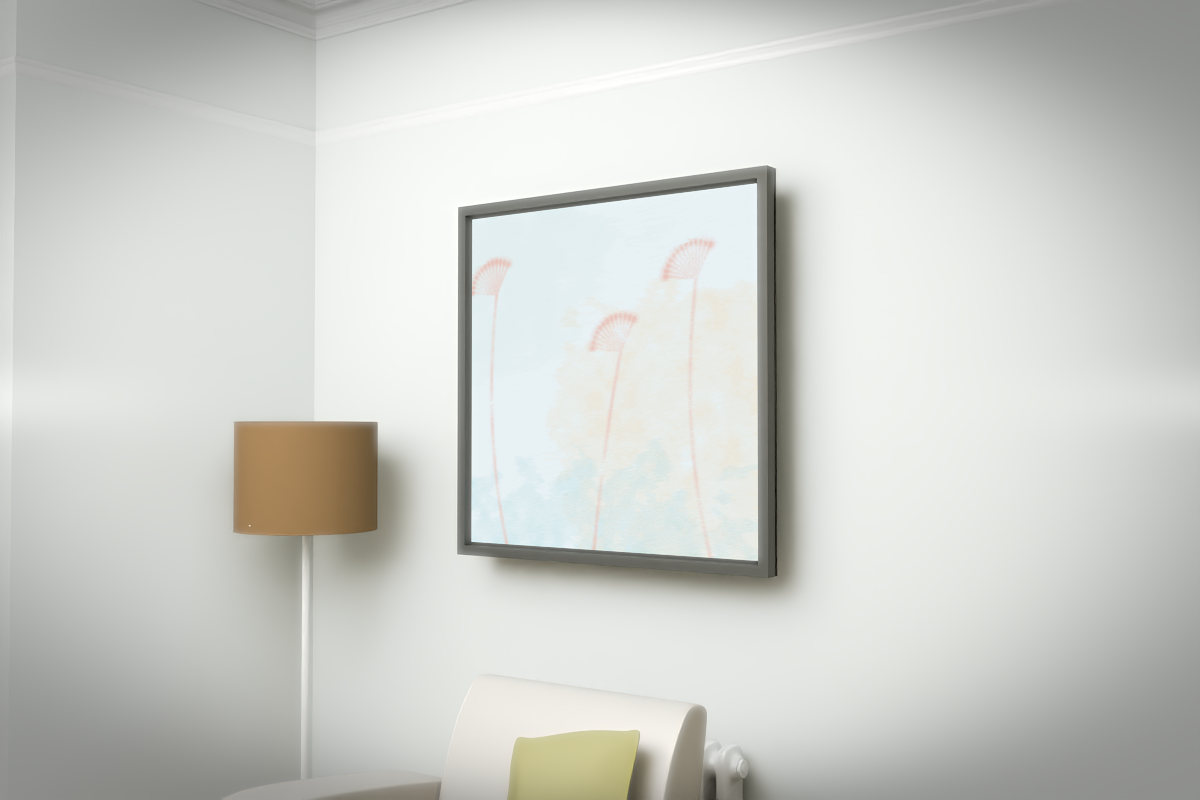 Botanical Umbel In Mist · white right context room view