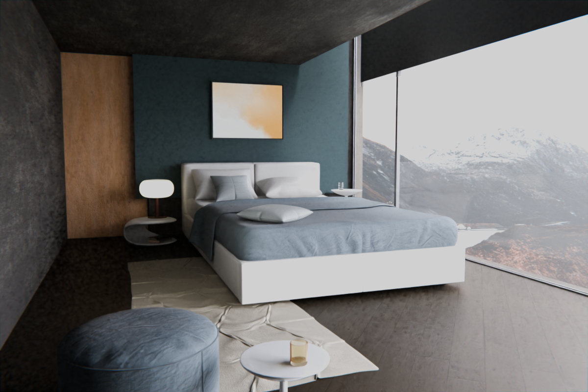 Diagonal Breath · over bed room view