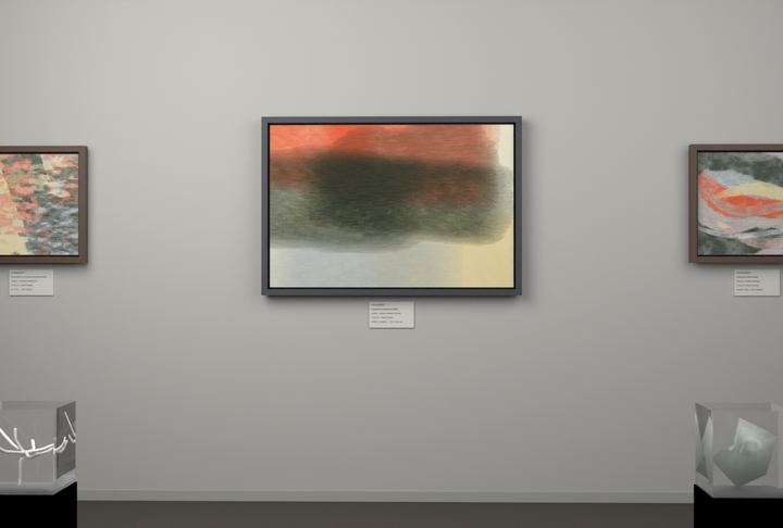 Cross-Current Planes — Layered translucent fields, palette 303