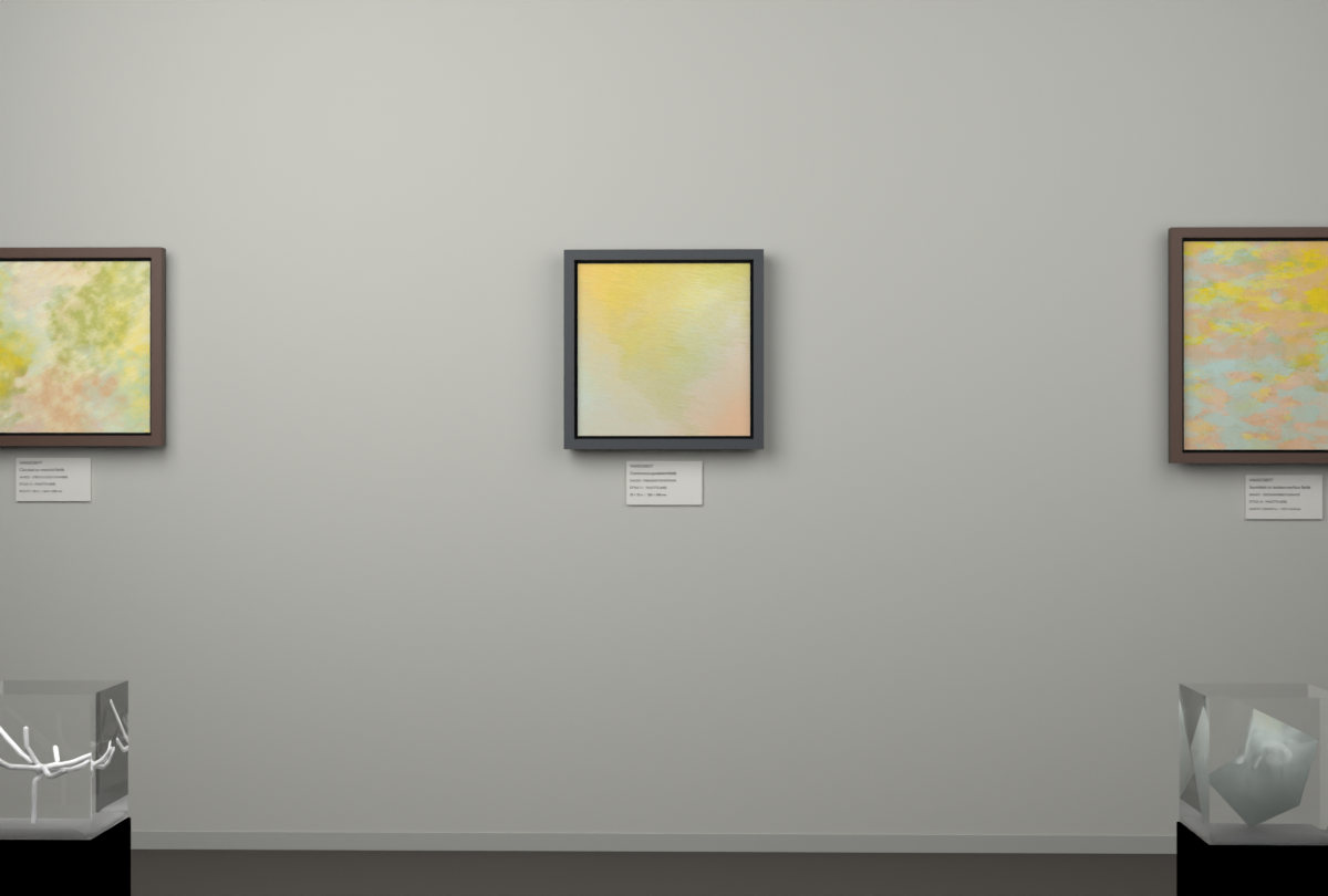 Oblique Transition · gallery context room view