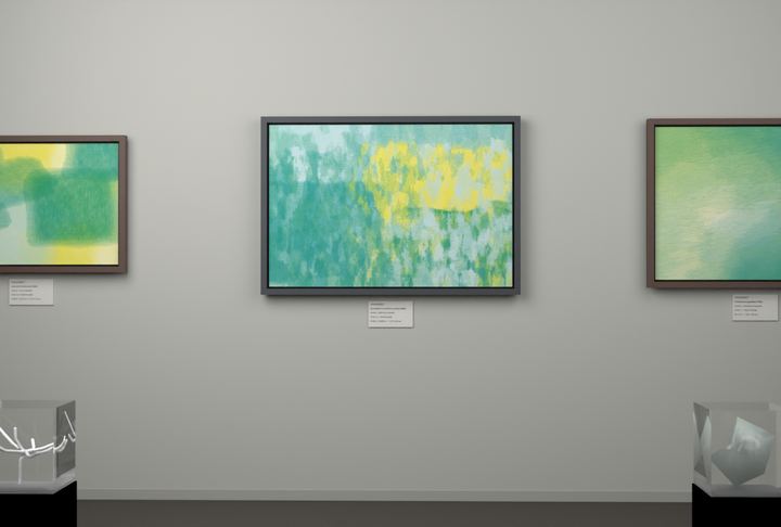 Vertical Scrapes — Scumbled or broken-surface fields, palette 306