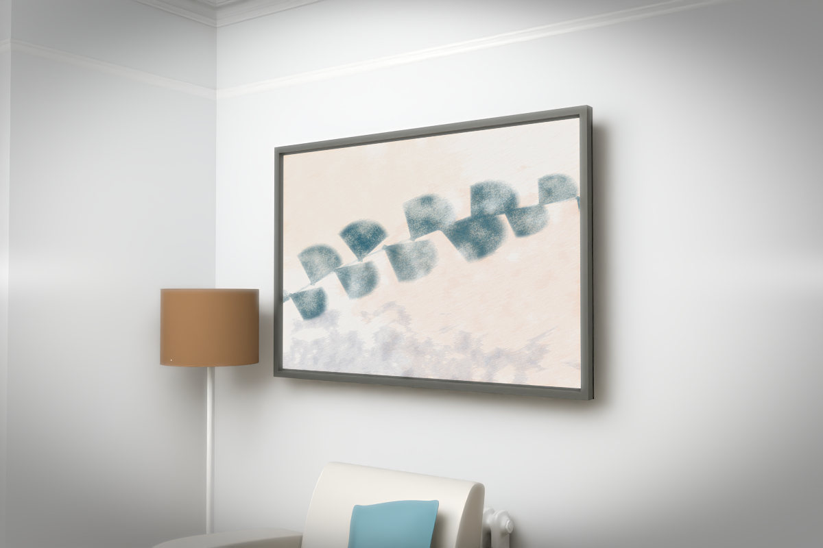 Botanical Ginkgo Drift · white right context room view