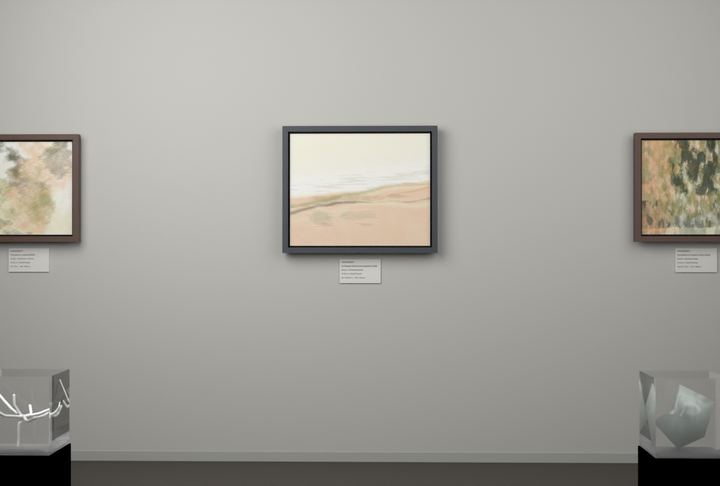 Receding Shore — Landscape-derived atmospheric fields, palette 310