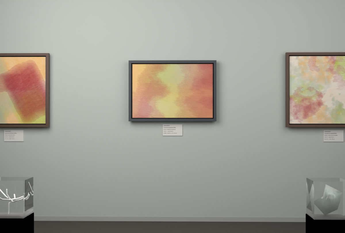 Oblique Transition · gallery context room view