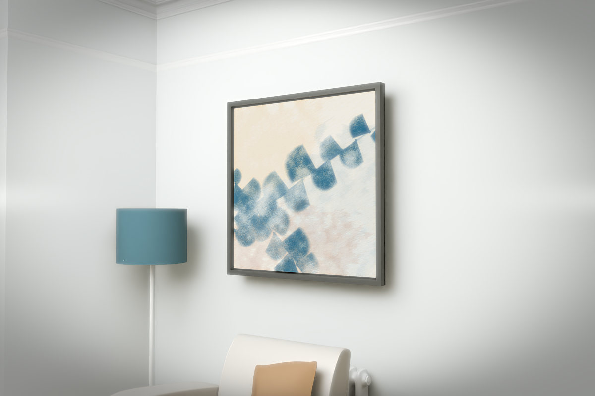 Botanical Ginkgo Rain · white right context room view