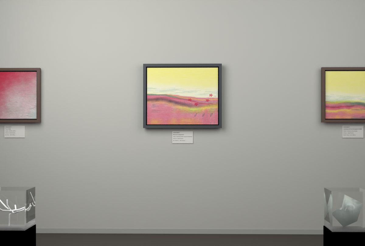 Receding Shore · Meadow After Rain · gallery context room view