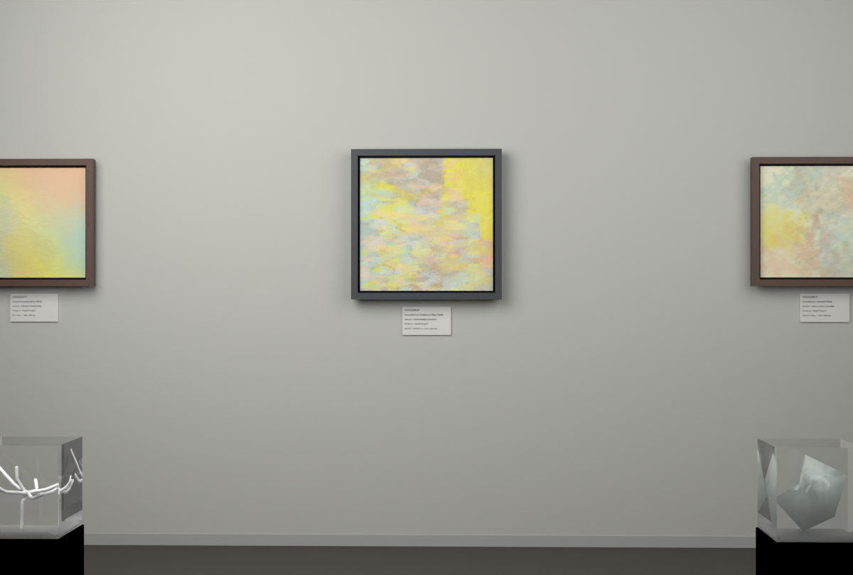 Cross-Rubbed Surface · gallery context room view