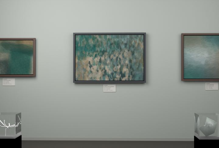 Vertical Scrapes — Scumbled or broken-surface fields, palette 318