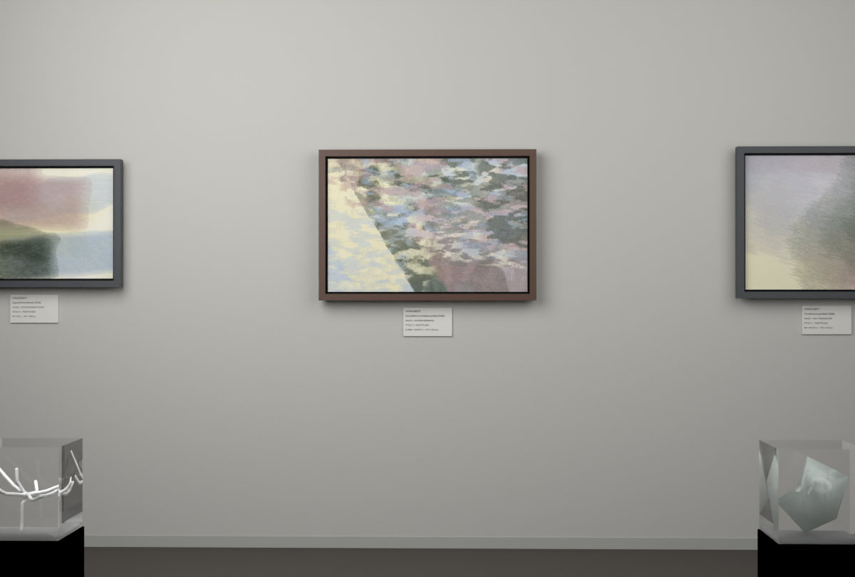 Layered Abrasions · gallery context room view