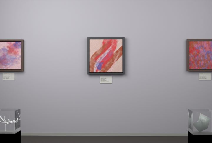 Rising Arc — Gestural color fields, palette 322
