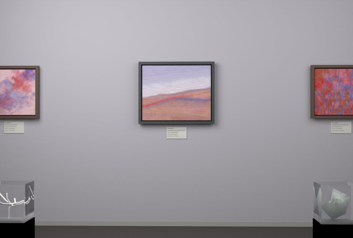 Receding Shore · gallery context room view
