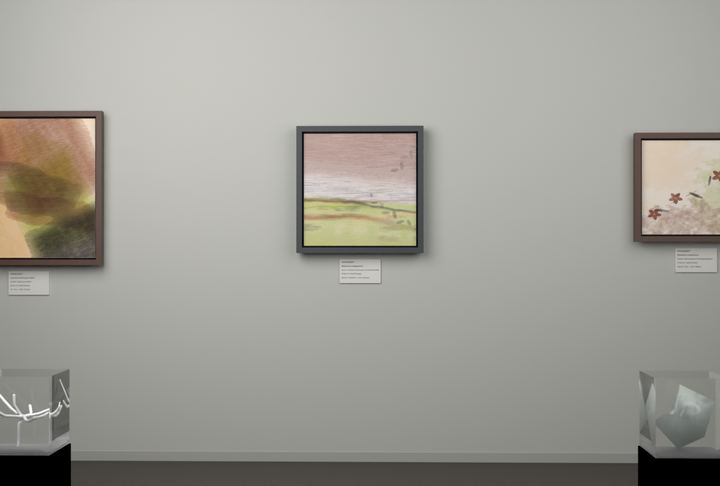 Shallow Tidal Planes · Olive Over Water — Botanical composition, palette 323