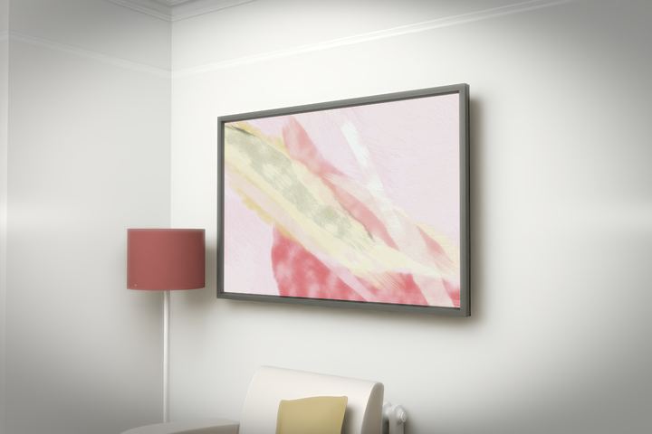 Descending Sweep — Gestural color fields, palette 325