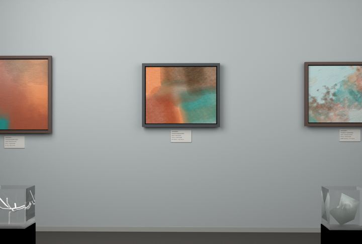 Open Centre — Layered translucent fields, palette 328