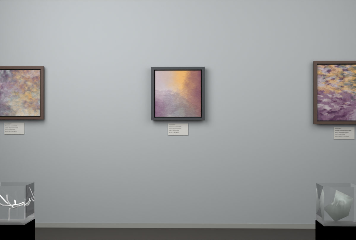 Oblique Transition · gallery context room view
