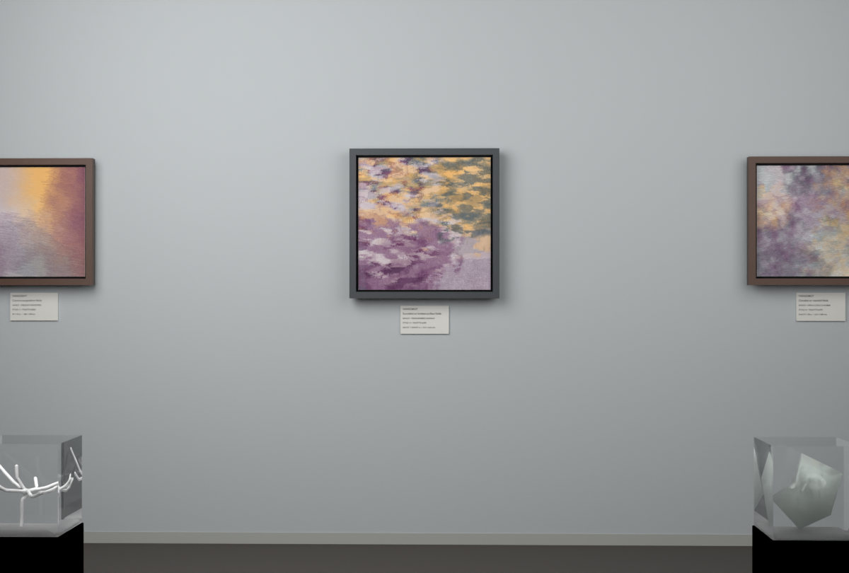 Cross-Rubbed Surface · gallery context room view