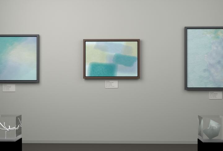 Tall Passages — Layered translucent fields, palette 330