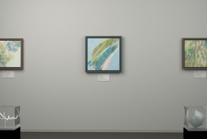 Rising Arc — Gestural color fields, palette 334
