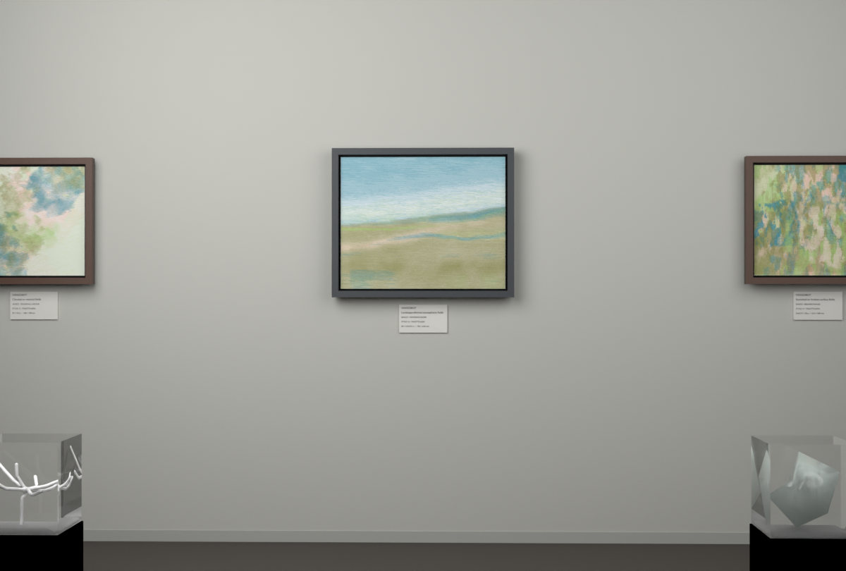 Receding Shore · gallery context room view