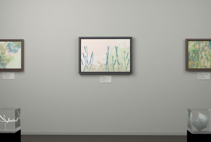 Botanical Reed Crossing — Botanical composition, palette 334