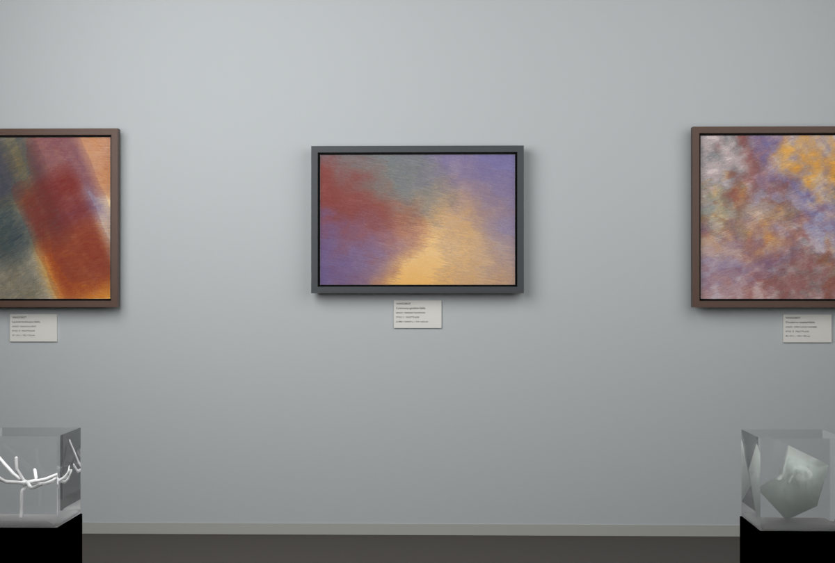Oblique Transition · gallery context room view
