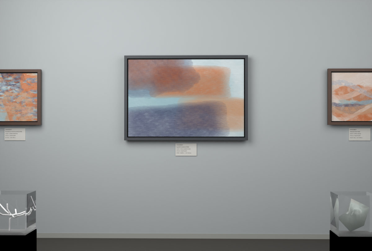 Cross-Current Planes · gallery context room view