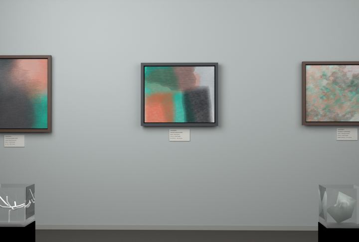 Open Centre — Layered translucent fields, palette 340