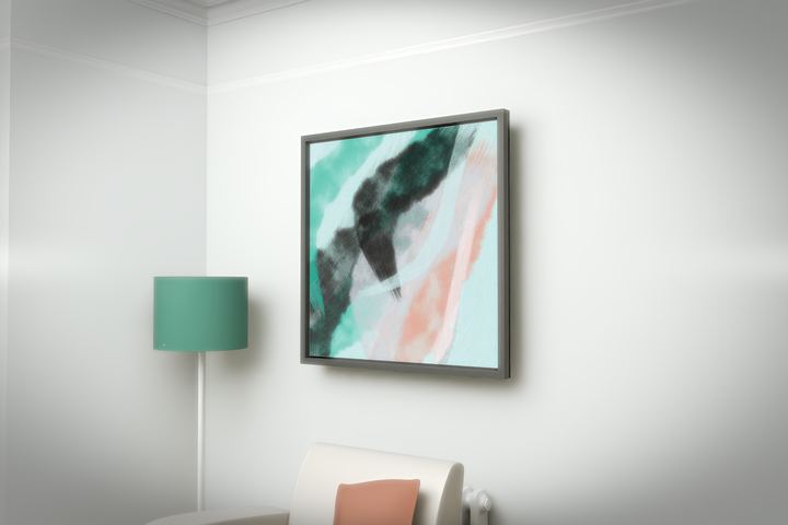 Rising Arc — Gestural color fields, palette 340