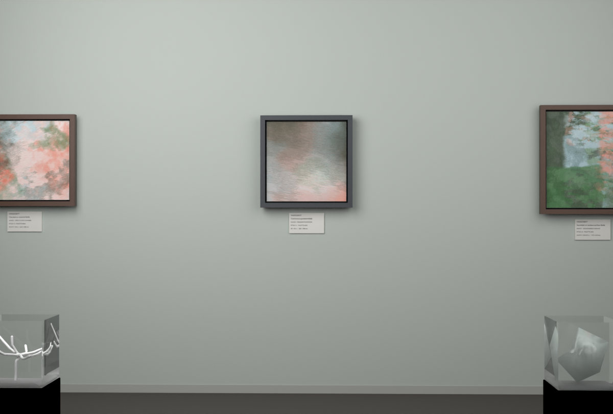 Oblique Transition · gallery context room view