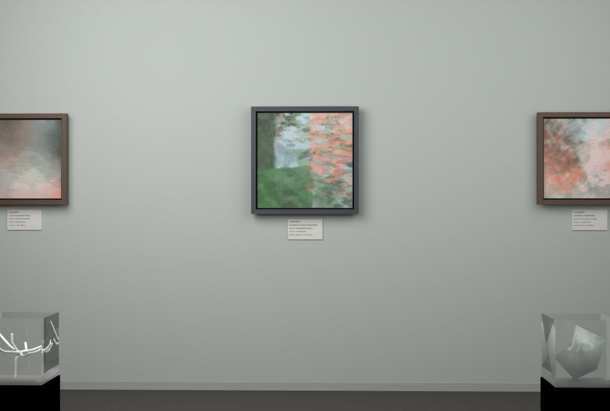 Cross-Rubbed Surface · gallery context room view
