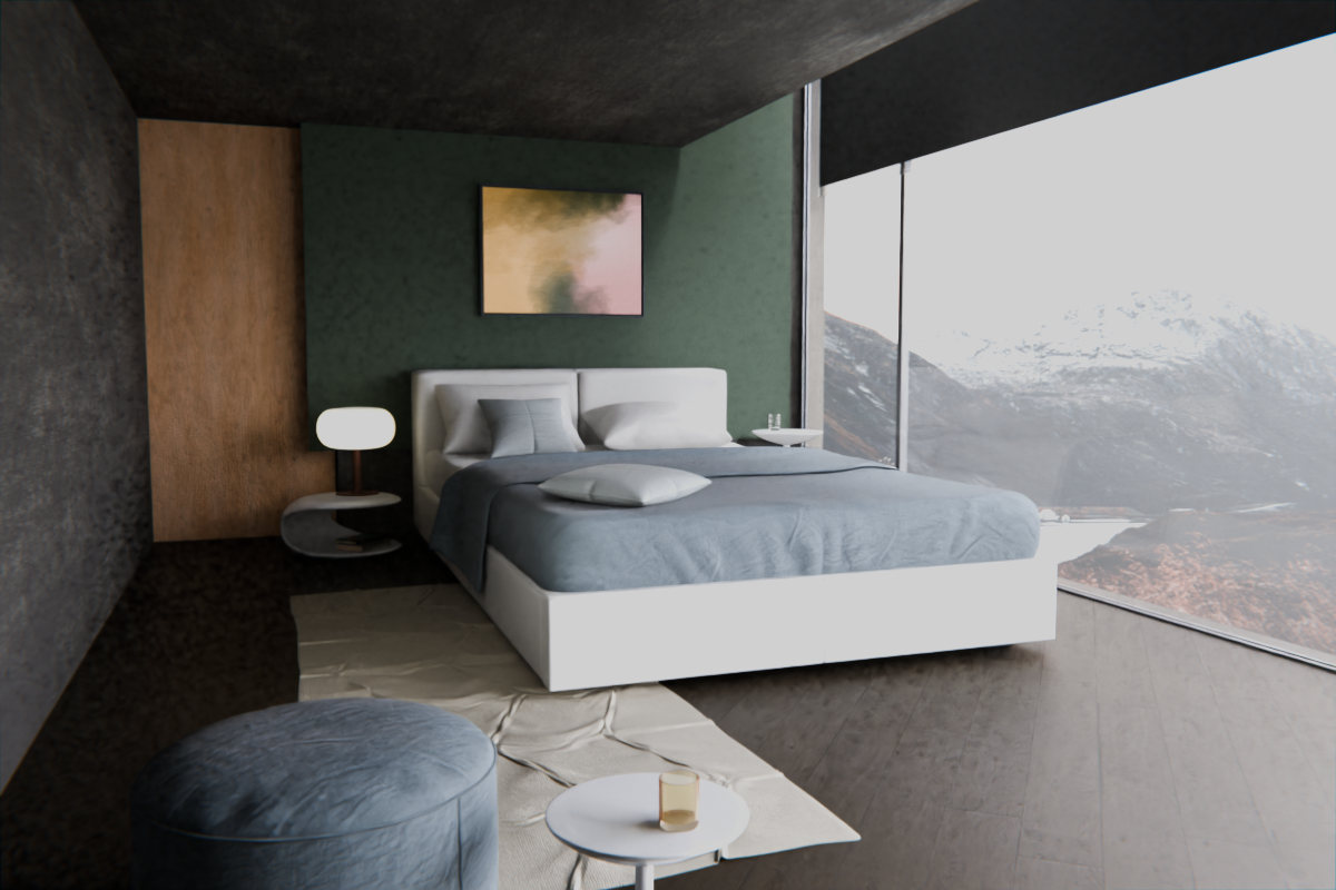 Luminous Crossing · over bed room view