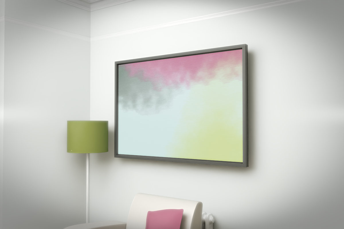 Enveloping Haze · white right context room view