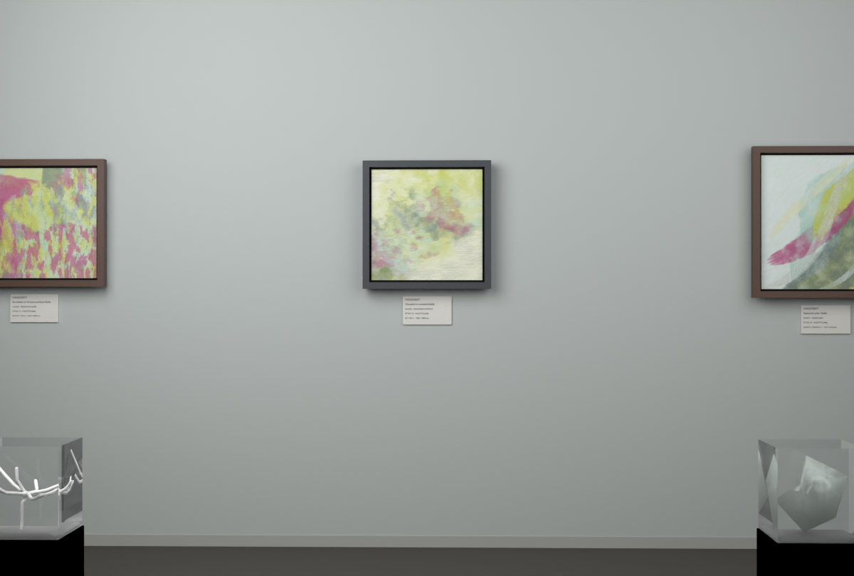 Diagonal Vapour · gallery context room view