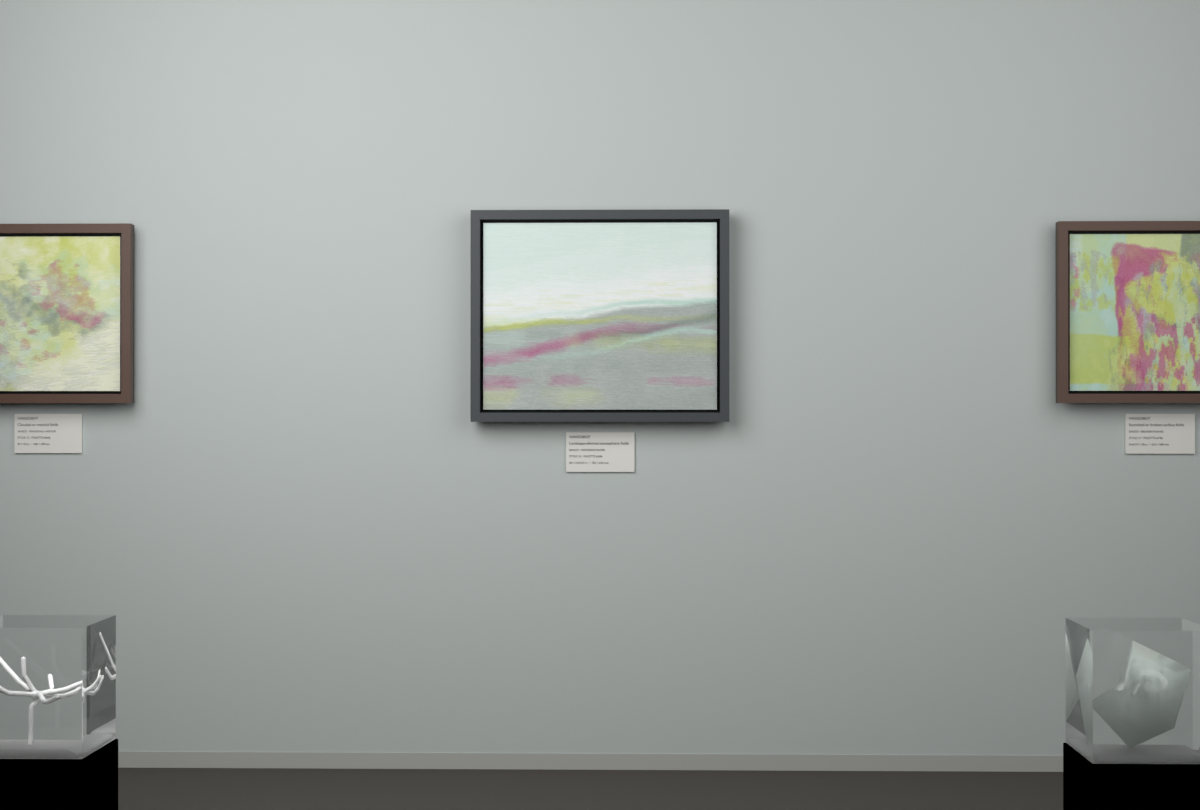 Receding Shore · gallery context room view