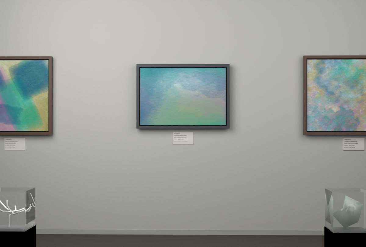 Oblique Transition · gallery context room view