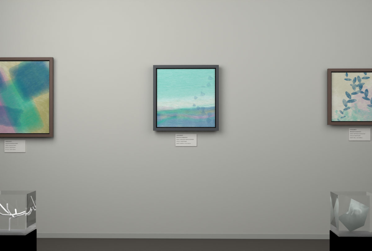High Haze · Ginkgo Far Bank · gallery context room view