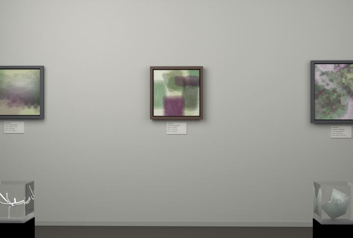 Tall Passages — Layered translucent fields, palette 348